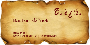 Basler Énok névjegykártya